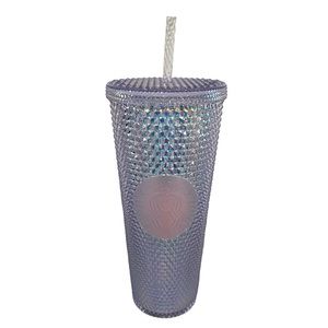 NWT Starbucks 2023 Iridescent Bling Studded Cold Venti 24 oz